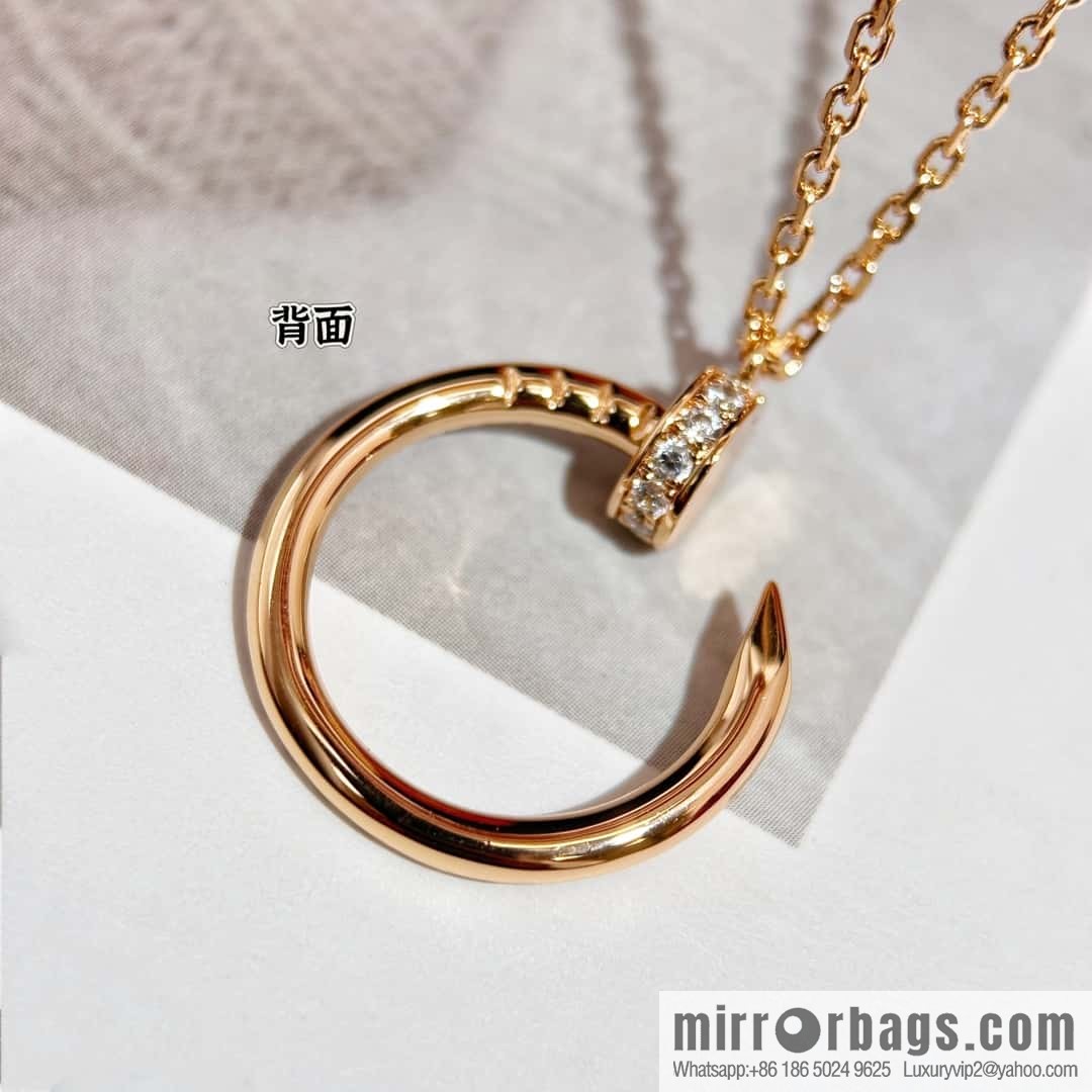 ❗New ❗ ☀ Cartier Cartier Glossy, Full Diamond, Nail Necklace ☀