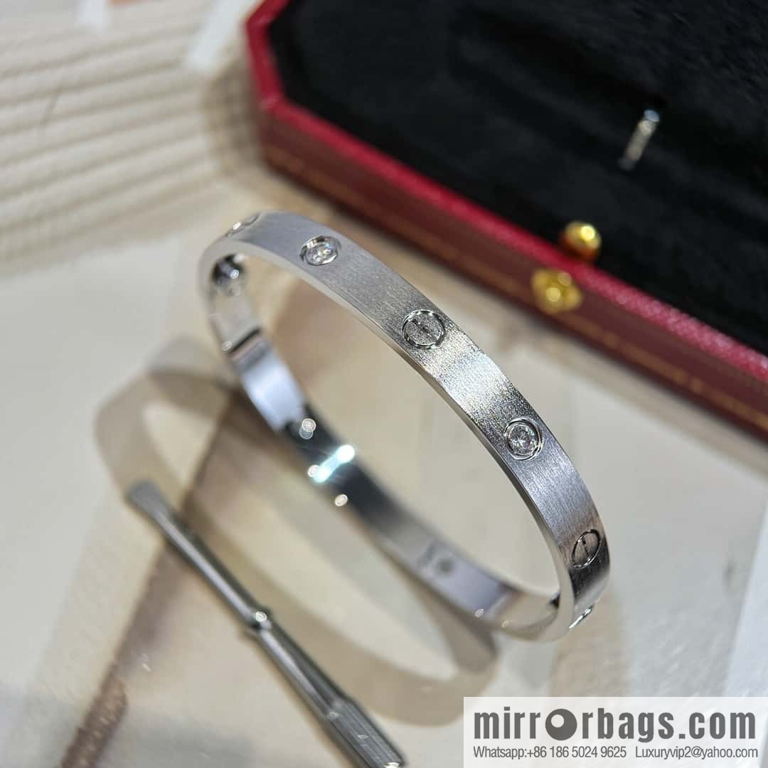 ❗️New ❗️ ☀️ Cartier Cartier Brushed LOVE Series Bracelet with Diamond ☀️