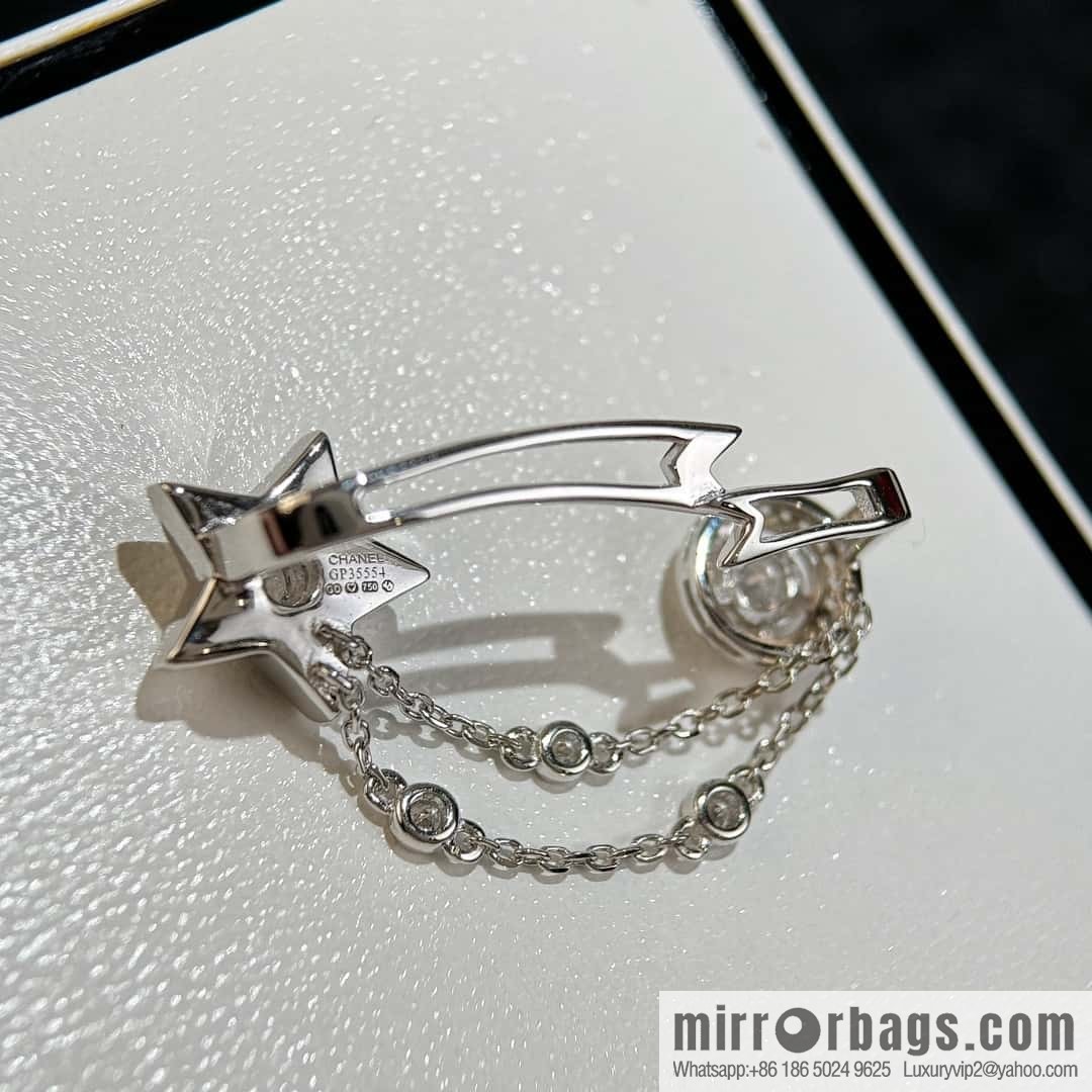 ❗️New ❗️ (single) ☀️ new ☑️ Chanel meteor series LUNE moon star ear hanging earrings ☀️