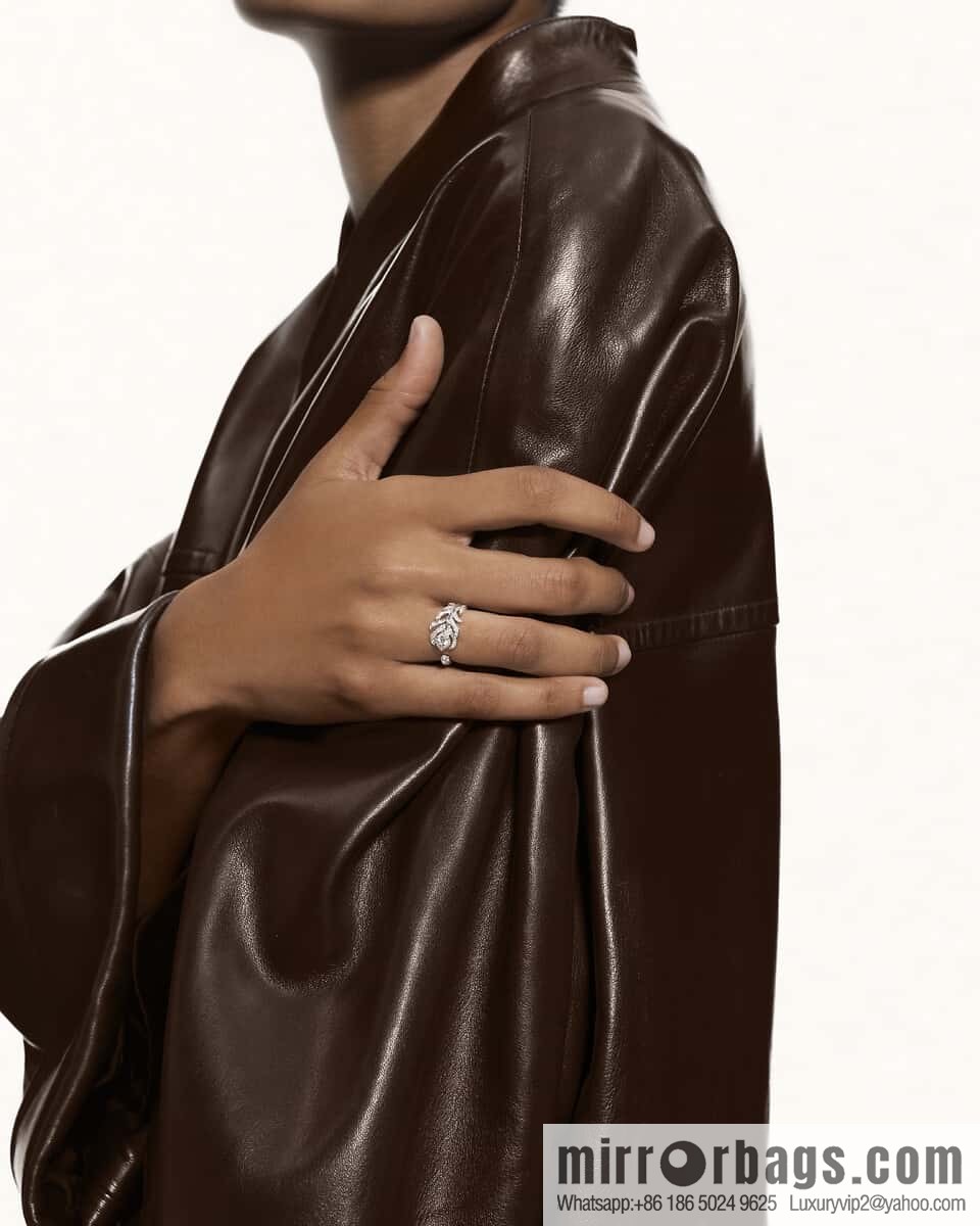 ❗New ❗️ ☀ Original Order ☀ New BOUCHERON/Boucheron PLUME DE PAON Peacock Feather Ring ☀