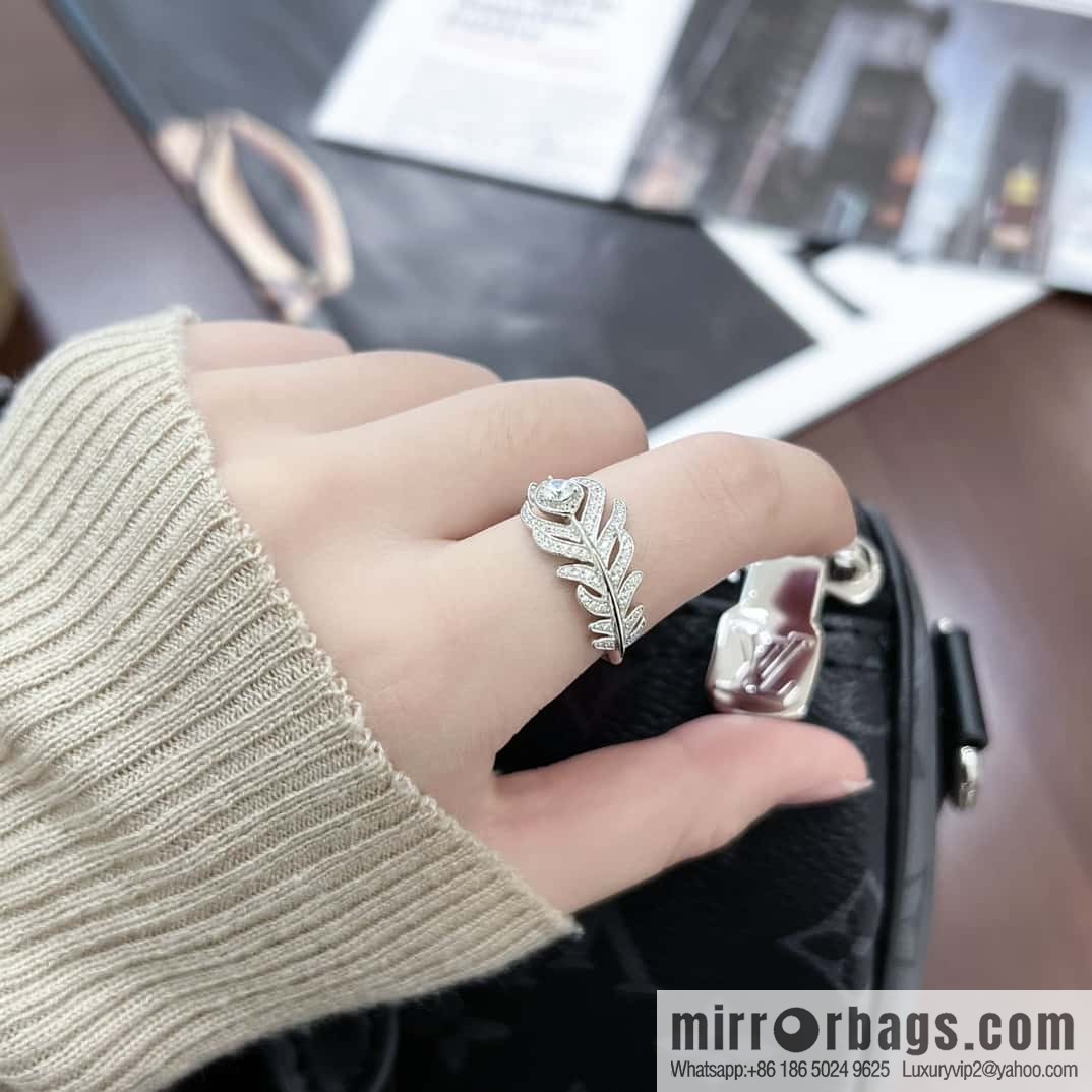 ❗New ❗️ ☀ Original Order ☀ New BOUCHERON/Boucheron PLUME DE PAON Peacock Feather Ring ☀