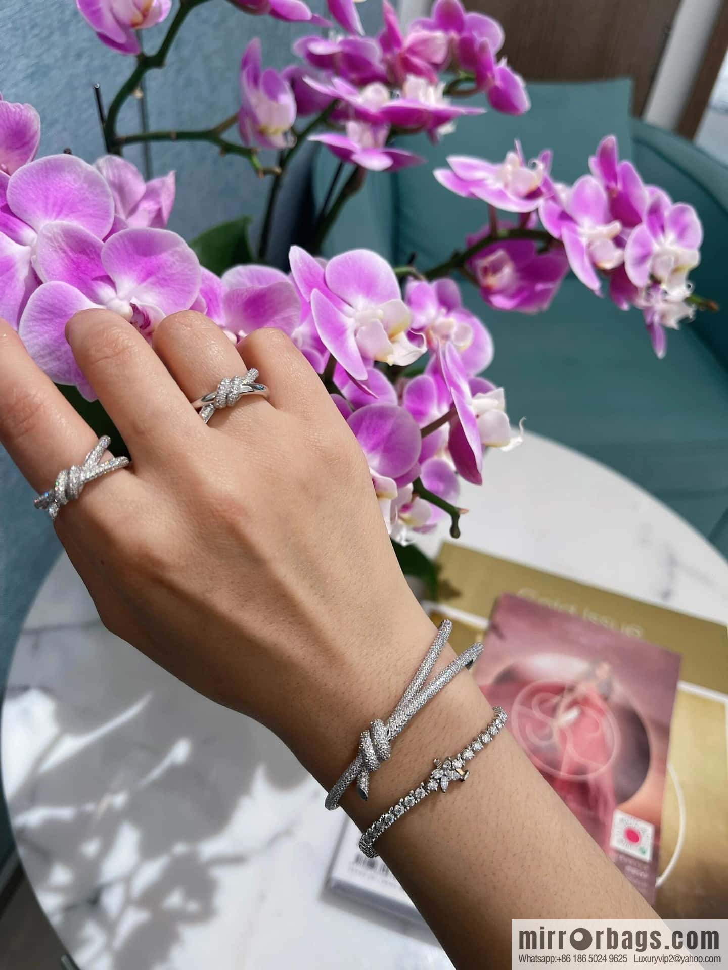 ❗️New ❗️ TIFFANY & Co. Tiffany Knot Series Bow Full Diamond Bracelet