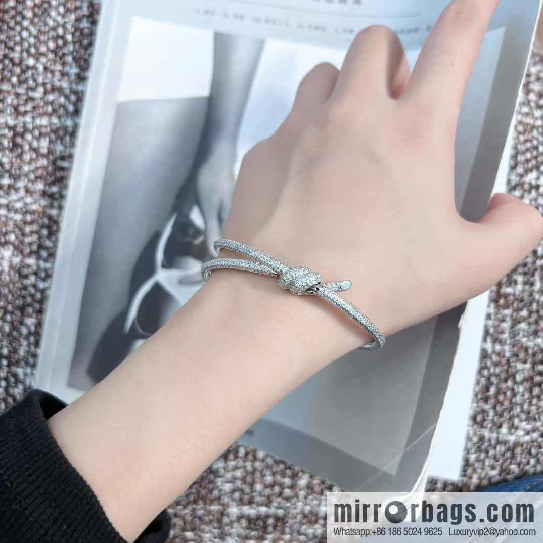 ❗️New ❗️ TIFFANY & Co. Tiffany Knot Series Bow Full Diamond Bracelet