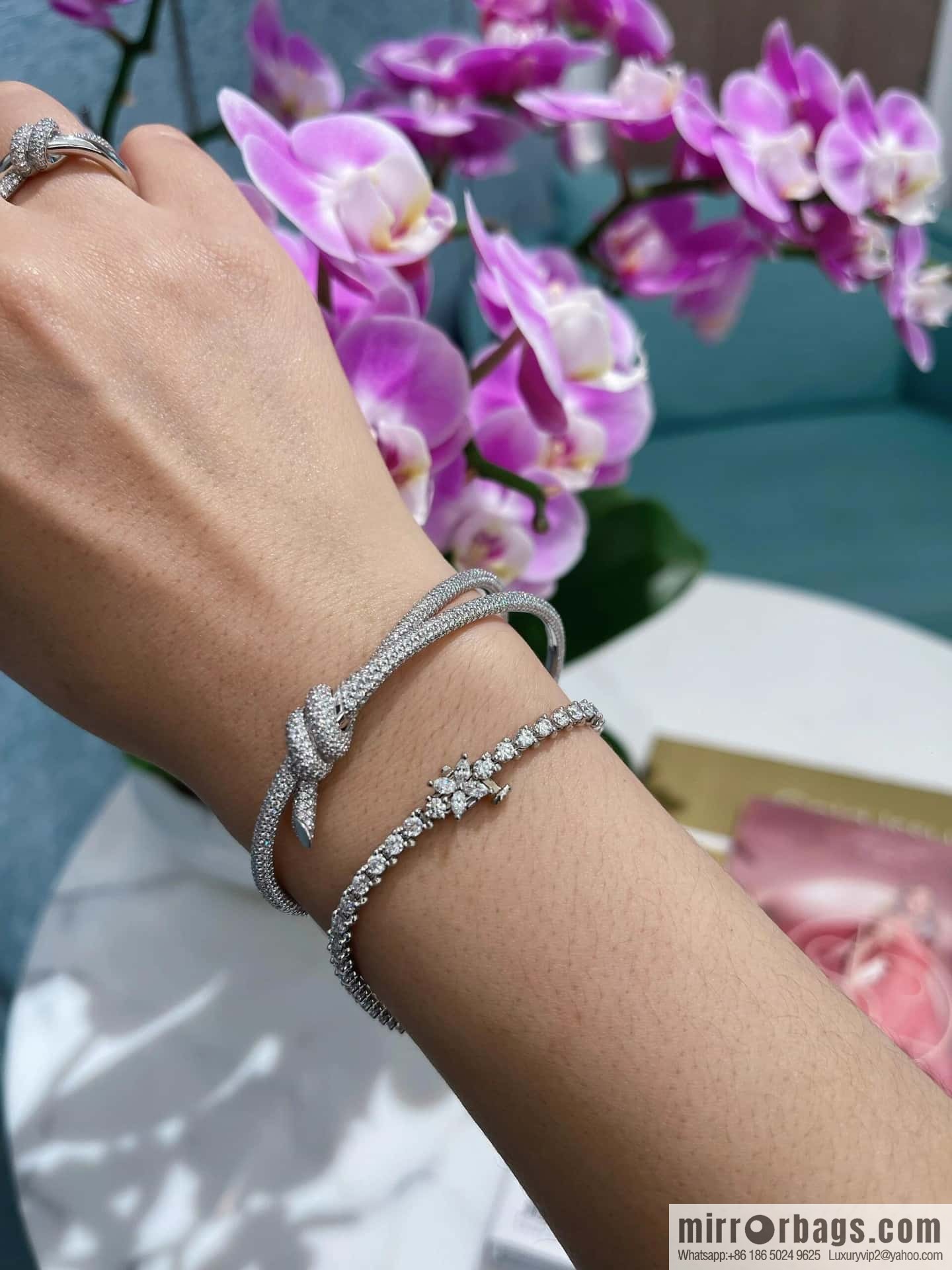 ❗️New ❗️ TIFFANY & Co. Tiffany Knot Series Bow Full Diamond Bracelet