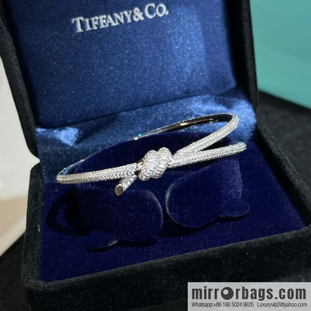 ❗️New ❗️ TIFFANY & Co. Tiffany Knot Series Bow Full Diamond Bracelet