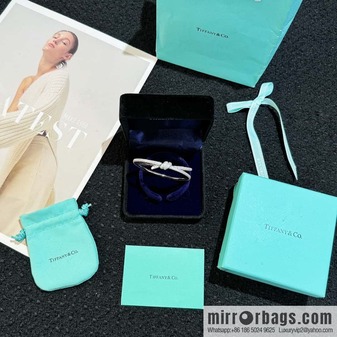 ❗️New ❗️ TIFFANY & Co. Tiffany Knot Series Bow Full Diamond Bracelet