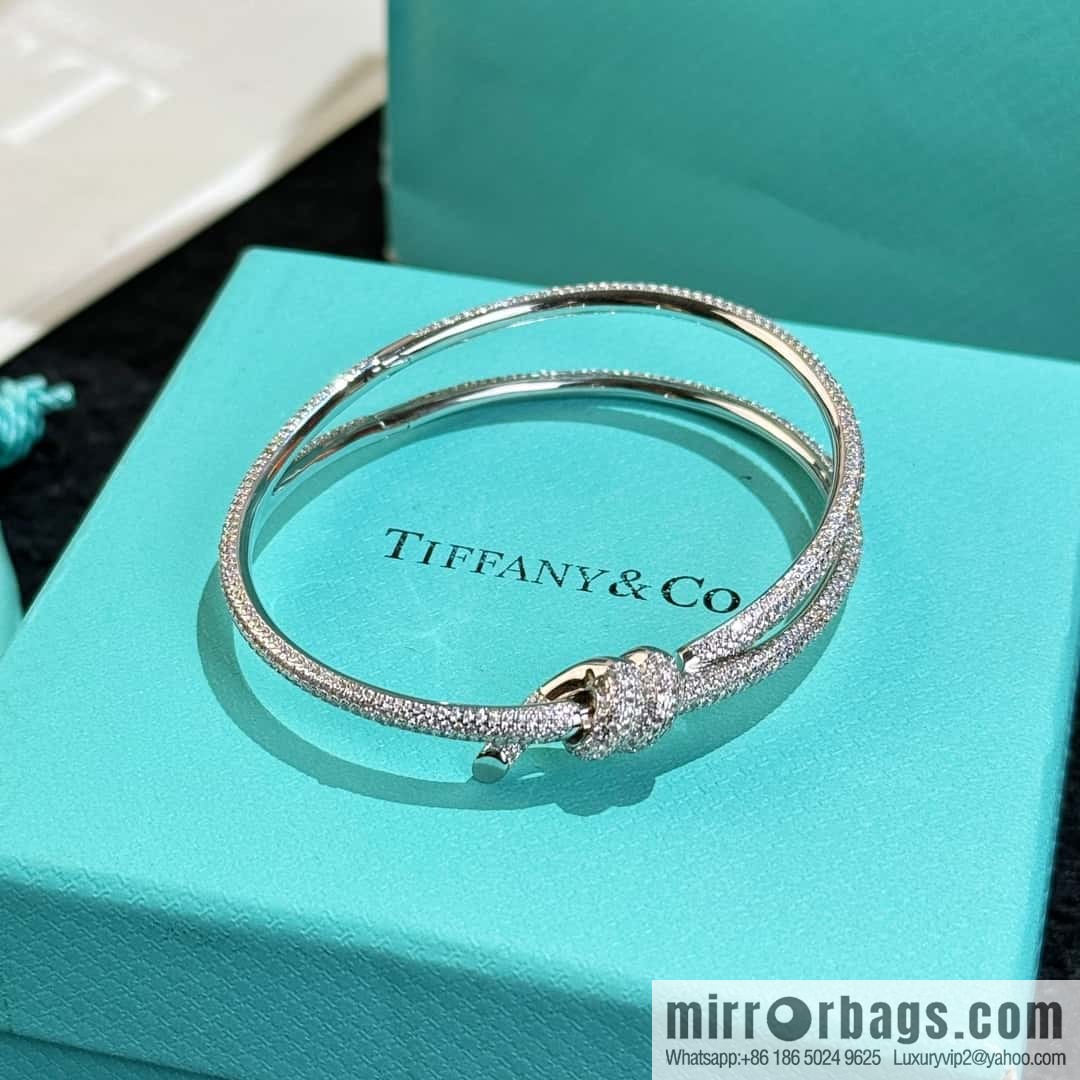 ❗️New ❗️ TIFFANY & Co. Tiffany Knot Series Bow Full Diamond Bracelet