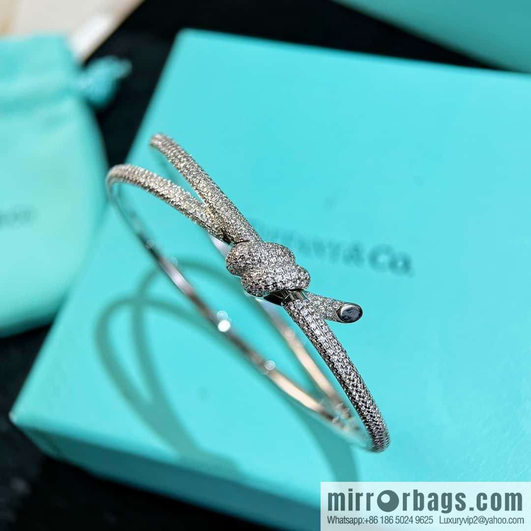 ❗️New ❗️ TIFFANY & Co. Tiffany Knot Series Bow Full Diamond Bracelet