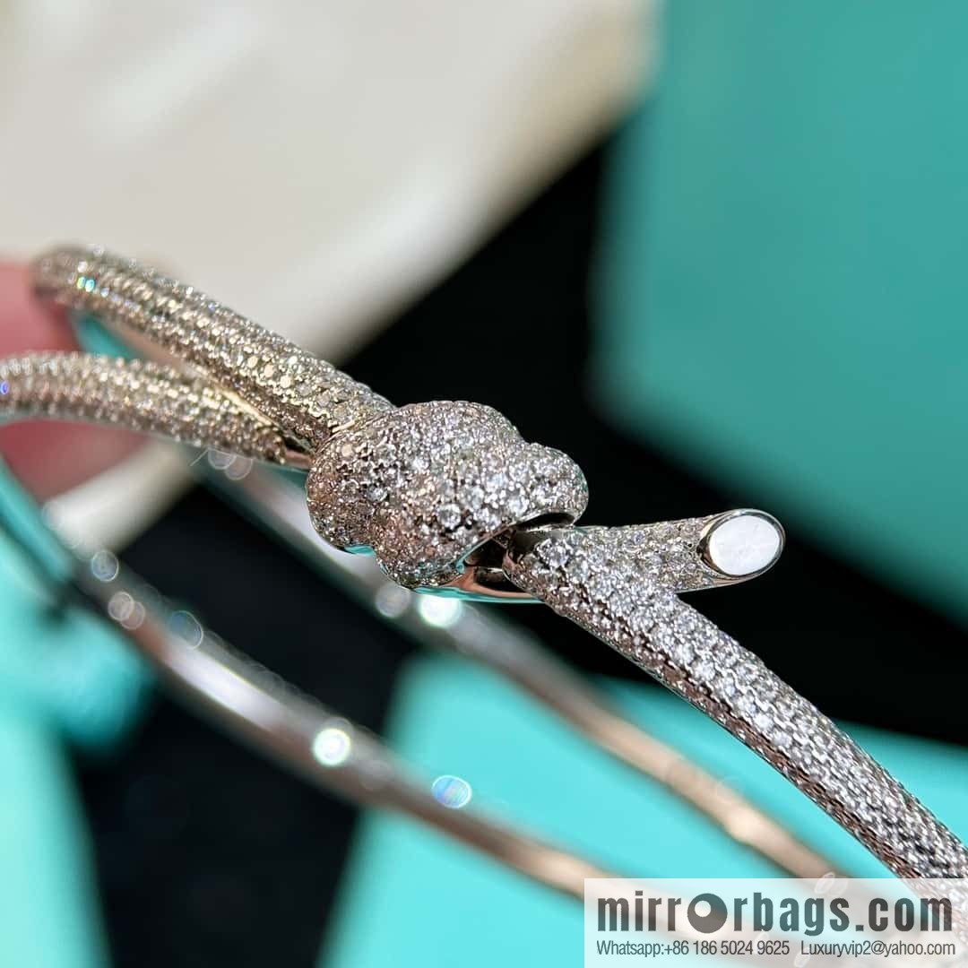 ❗️New ❗️ TIFFANY & Co. Tiffany Knot Series Bow Full Diamond Bracelet