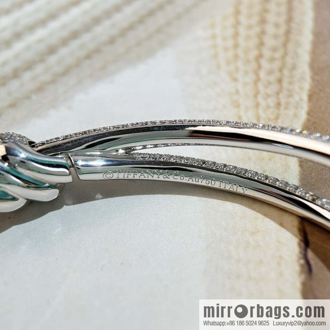 ❗️New ❗️ TIFFANY & Co. Tiffany Knot Series Bow Full Diamond Bracelet