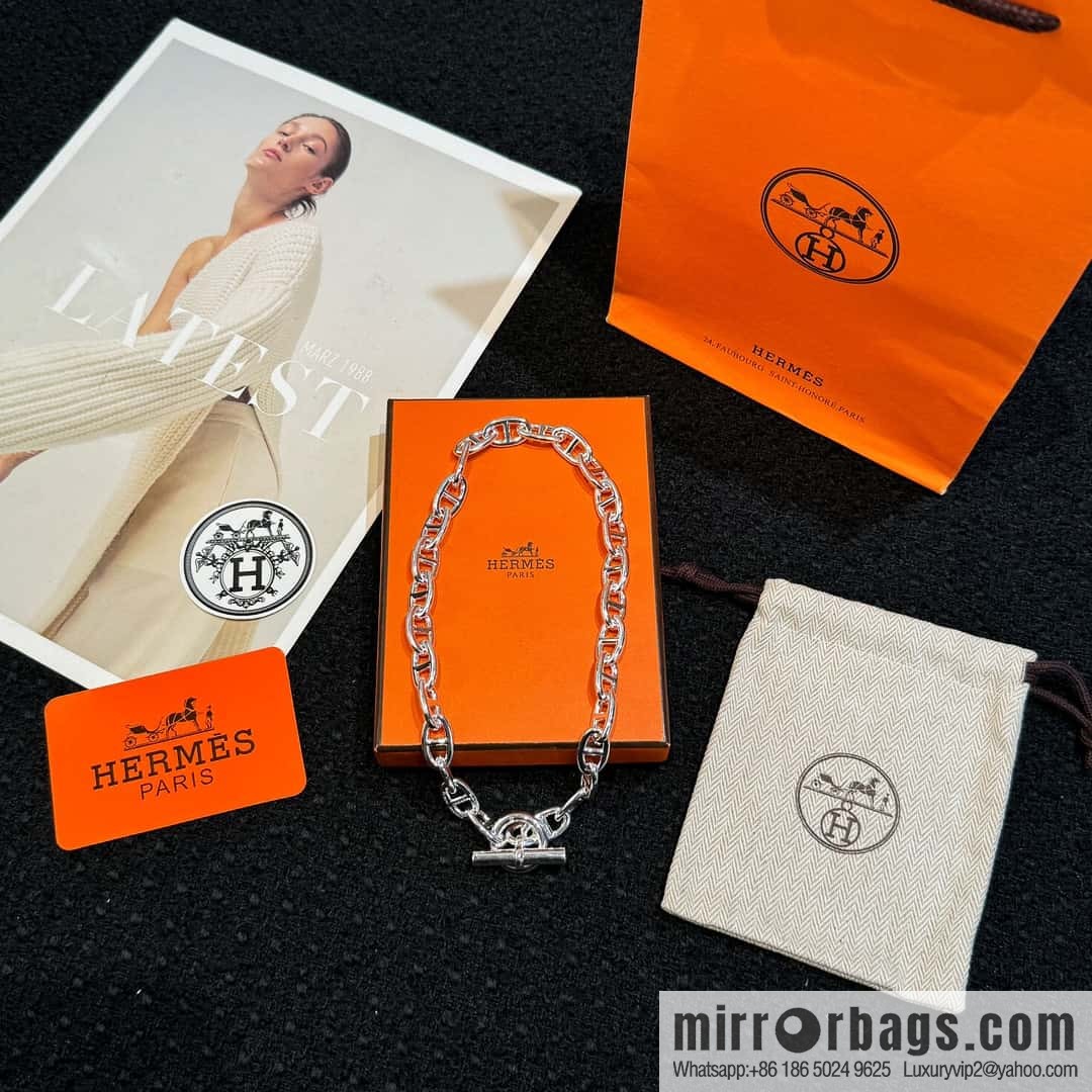 ❗️New ❗️ New ☑️ Hermès HERMES Pig Nose Chaine d Ancre Necklace