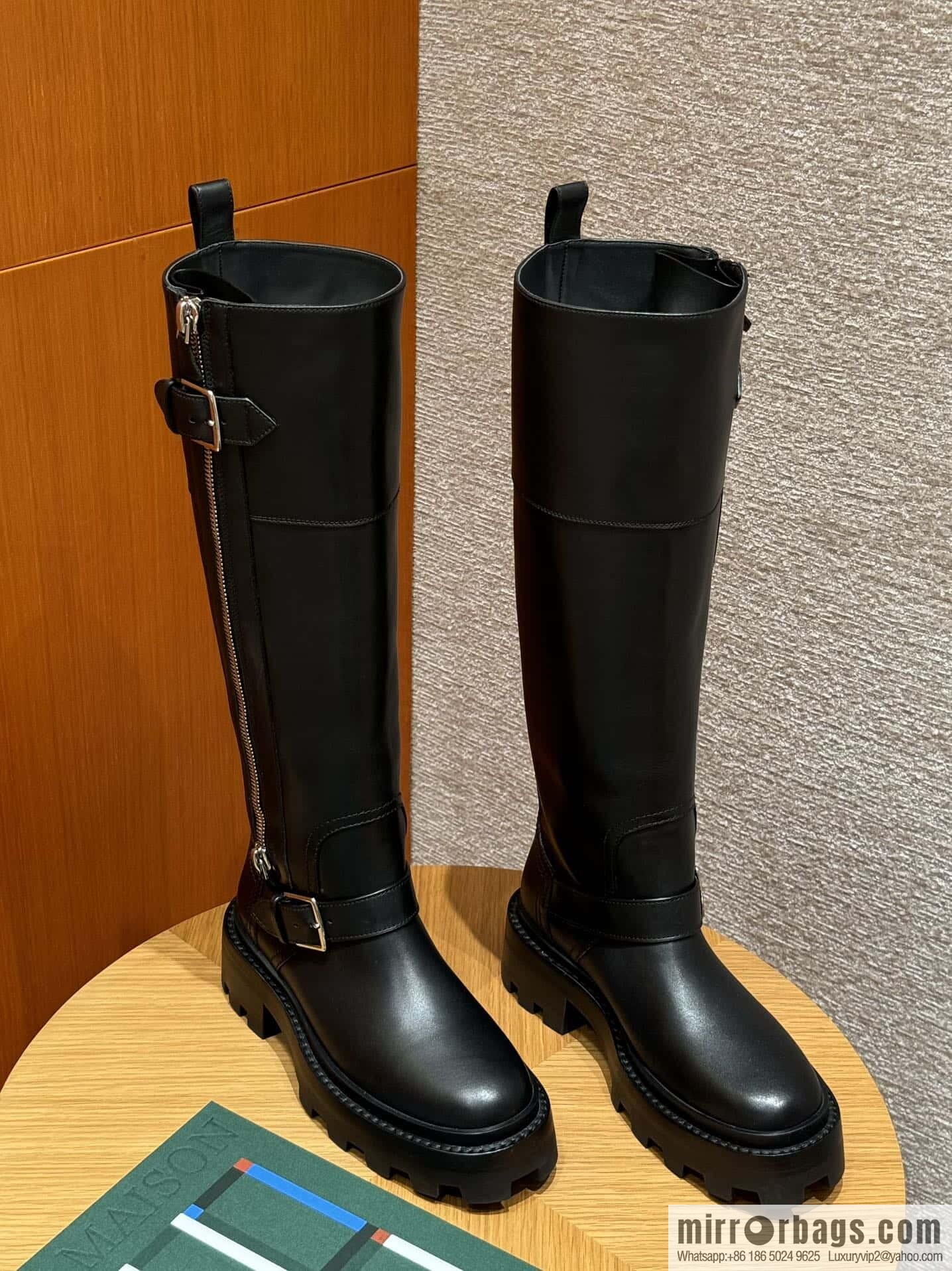 HERMES 218 Jaime Boots, black/Noir calfskin/calfskin