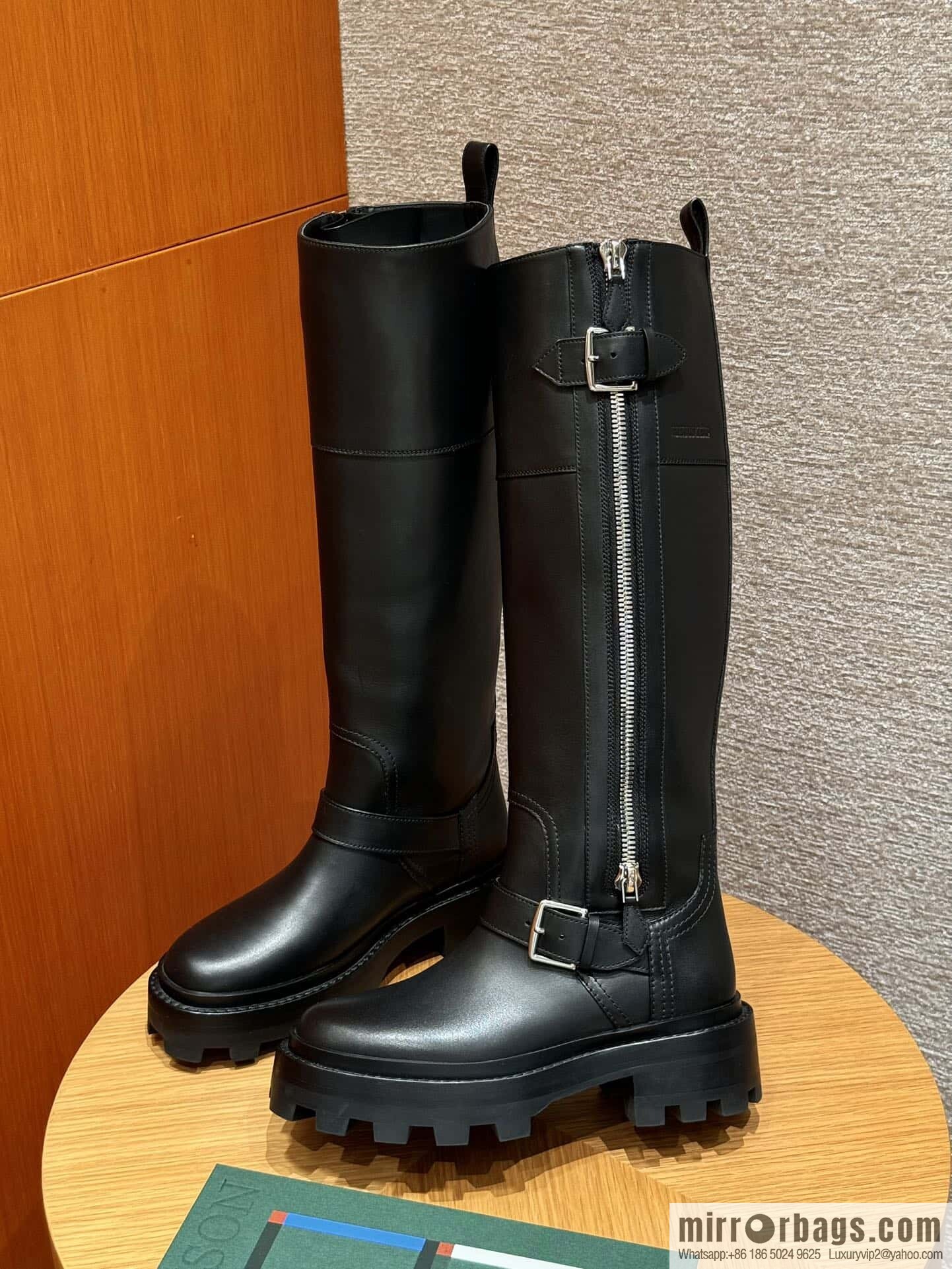 HERMES 218 Jaime Boots, black/Noir calfskin/calfskin