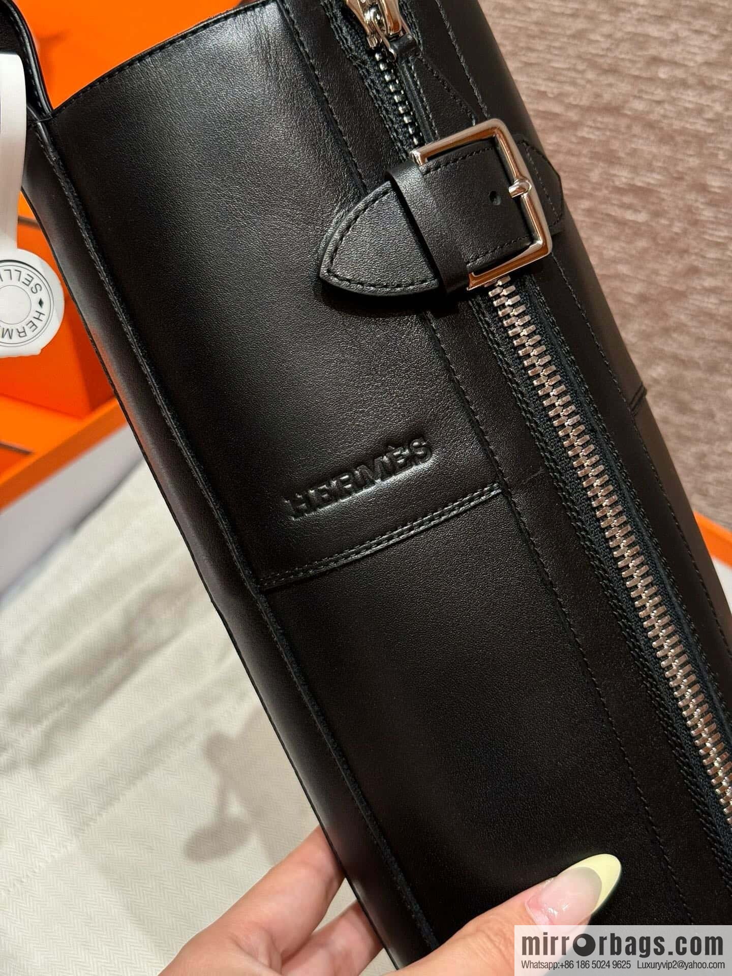 HERMES 218 Jaime Boots, black/Noir calfskin/calfskin