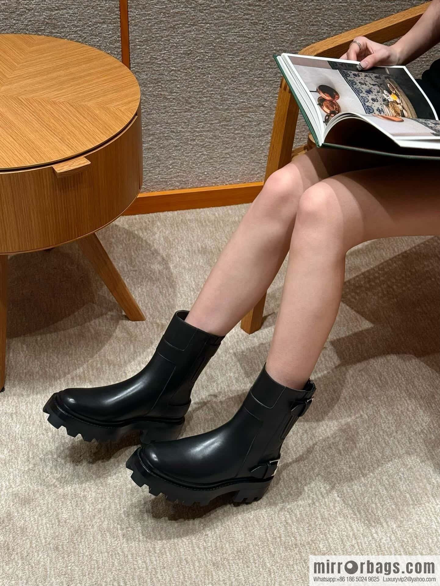 HERMES 217 Jaimy and ankle boots, black/Noir calfskin/calfskin