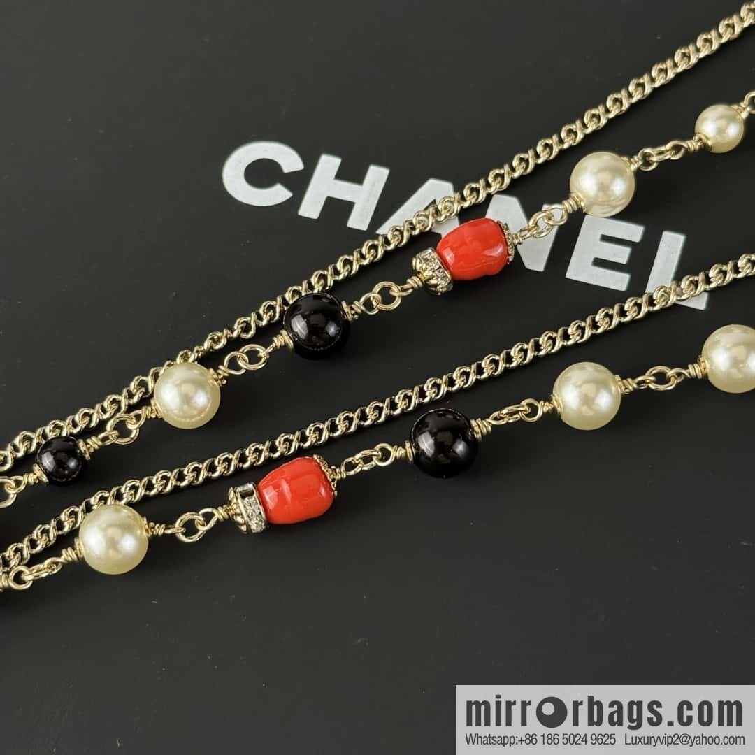 ❗️New ❗️ ☀️ New ☑️ Chanel Double C Double Pearl Necklace ☀️