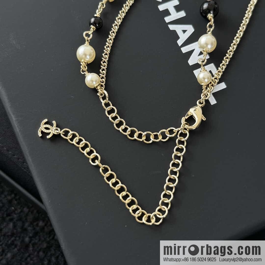 ❗️New ❗️ ☀️ New ☑️ Chanel Double C Double Pearl Necklace ☀️