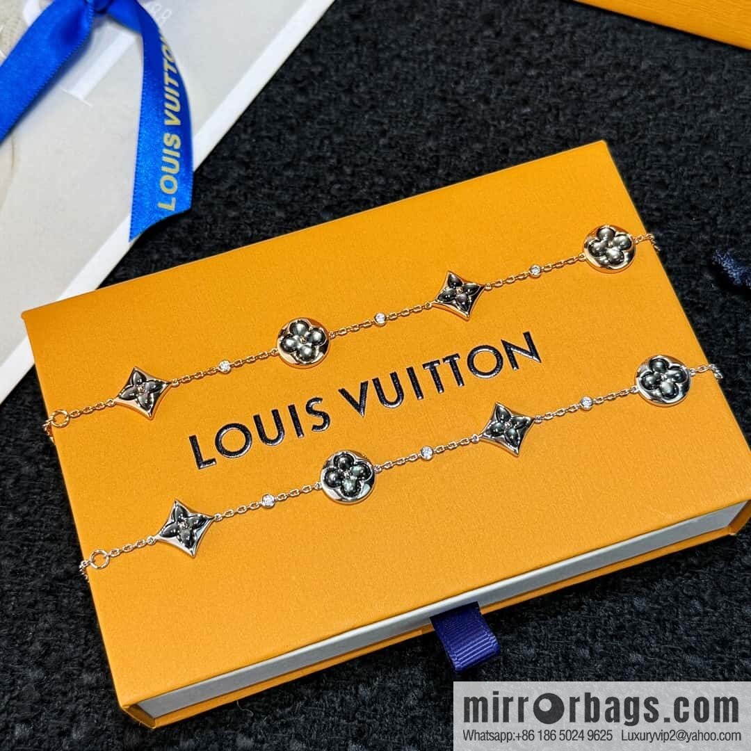 Louis Vuitton Louis Vuitton COLOR BLOSSOM BB MULTI-MOTIF Rhombus gray shell LV bracelet