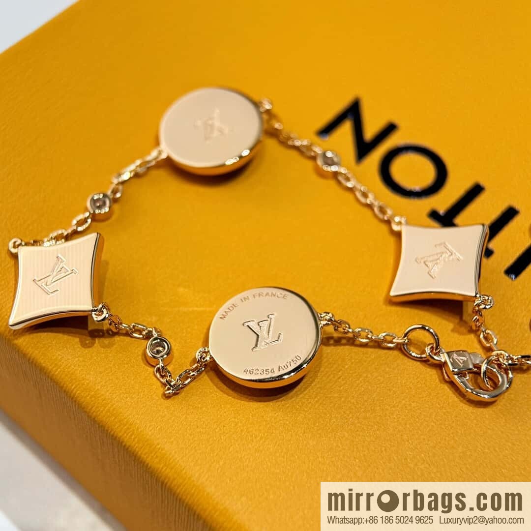 Louis Vuitton Louis Vuitton COLOR BLOSSOM BB MULTI-MOTIF Rhombus gray shell LV bracelet