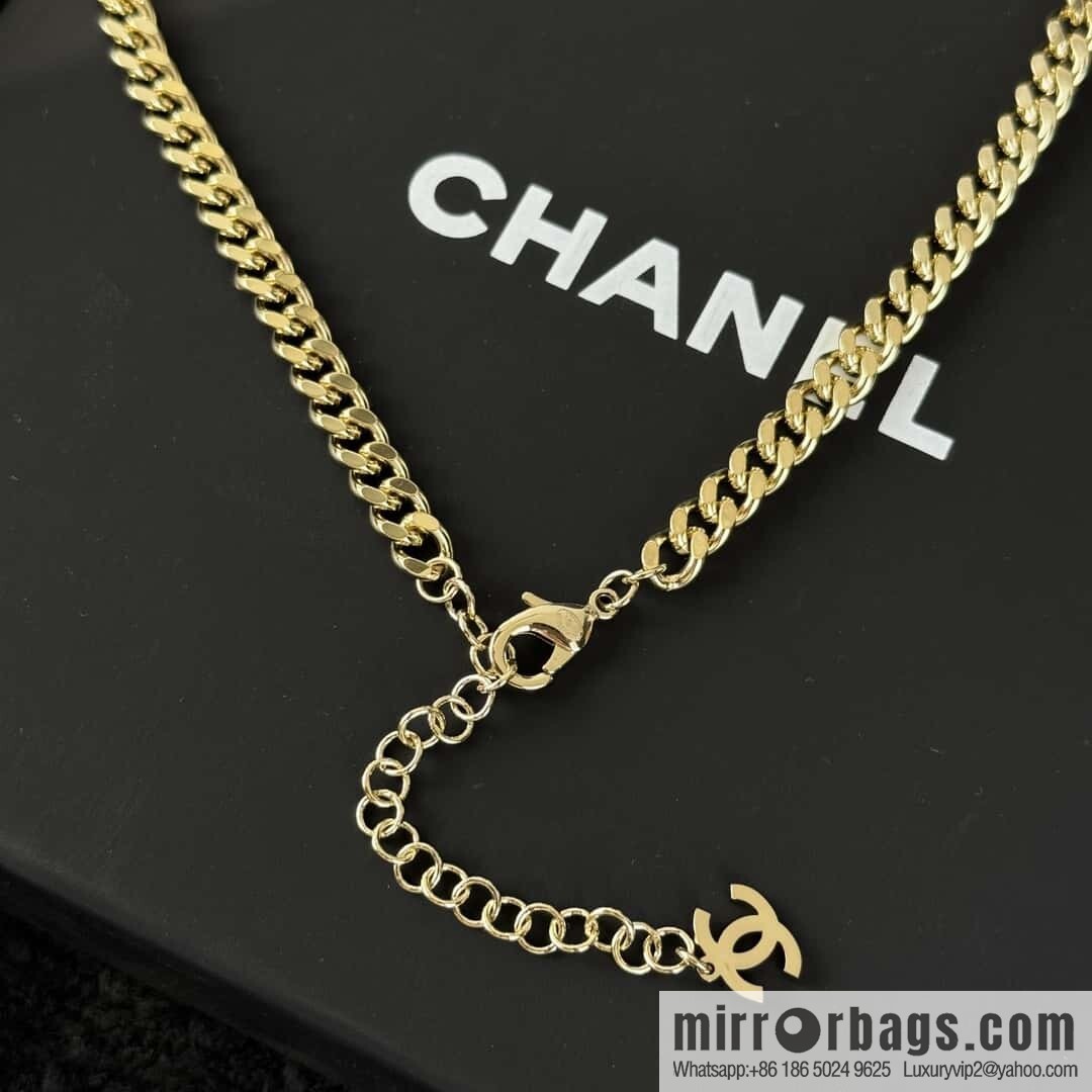 ❗️New ❗️ ☀️ New ☑️ Chanel Double C Black Leather Rope Collar Collar Necklace ☀️