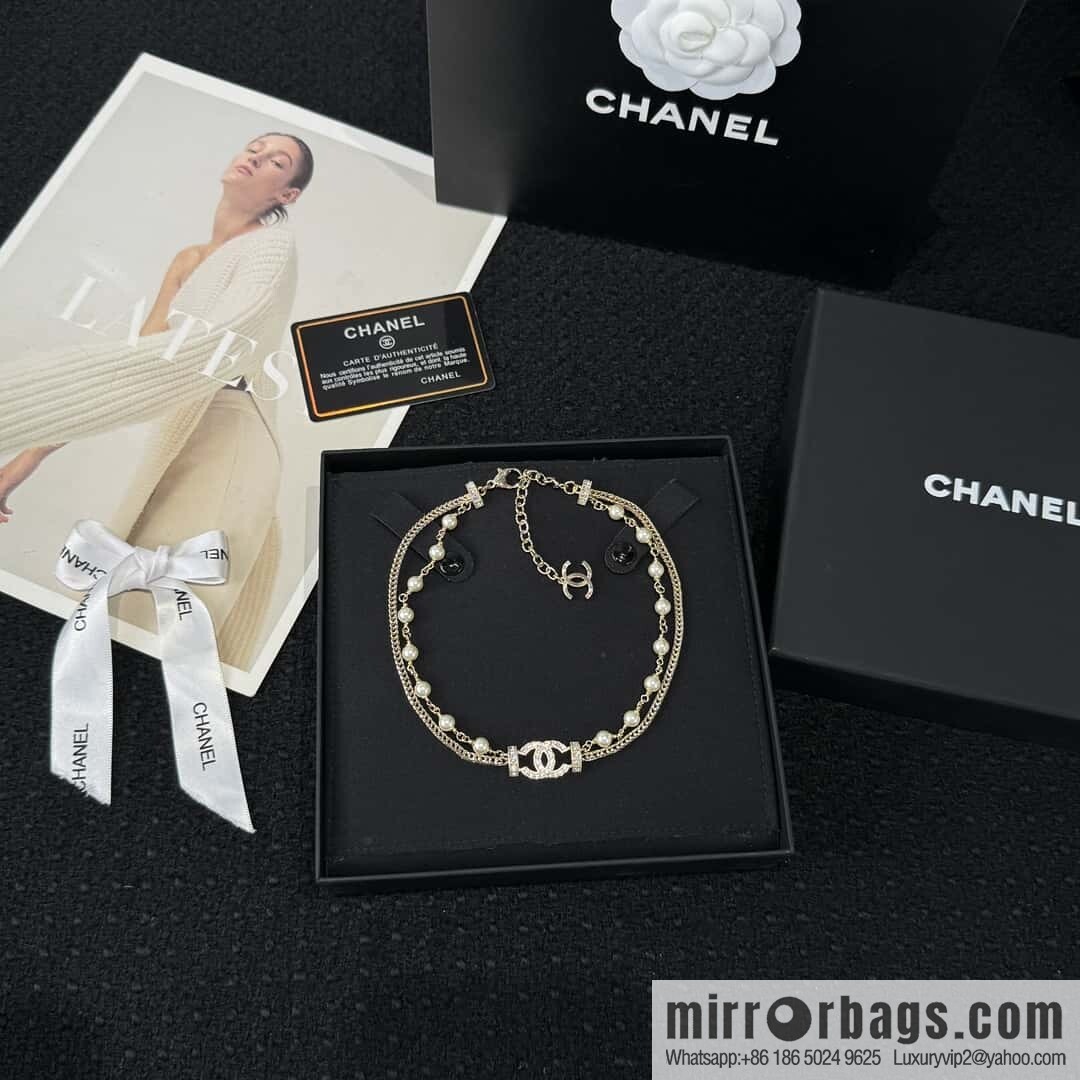 ❗️New ❗️☀️ New ☑️ Chanel Double C Double Pearl Necklace ☀️