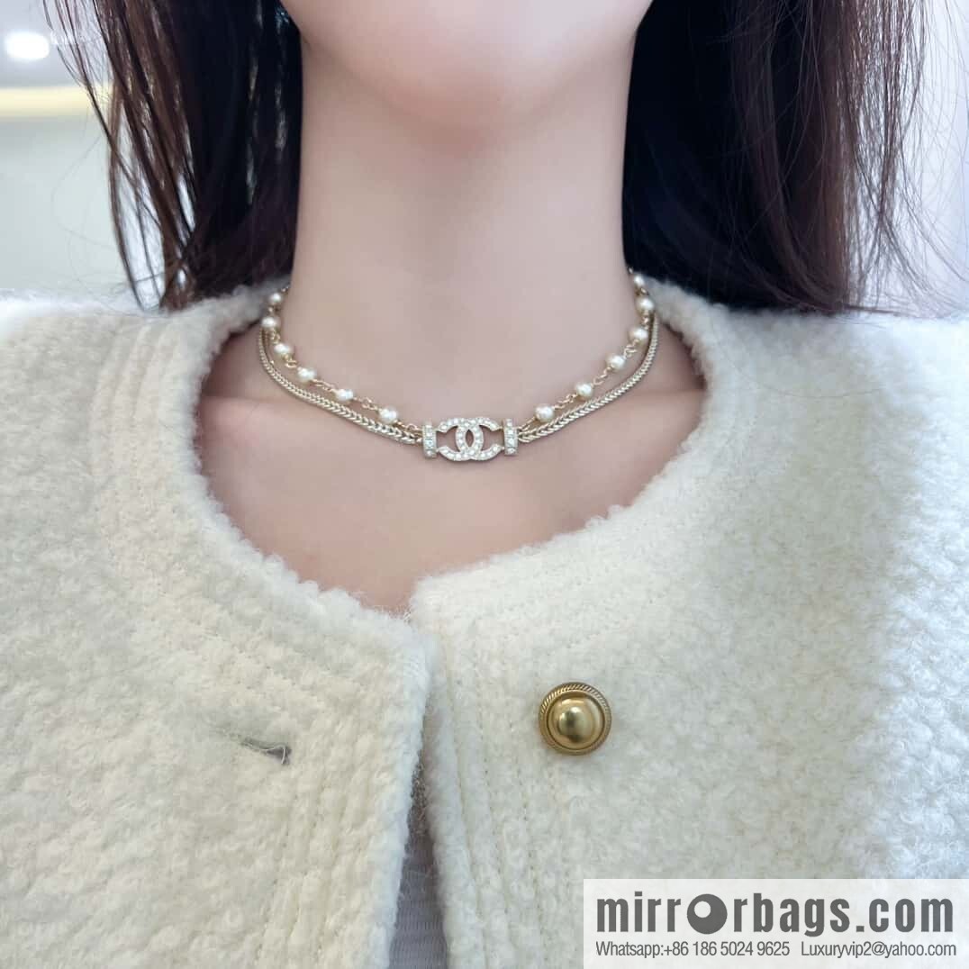 ❗️New ❗️☀️ New ☑️ Chanel Double C Double Pearl Necklace ☀️