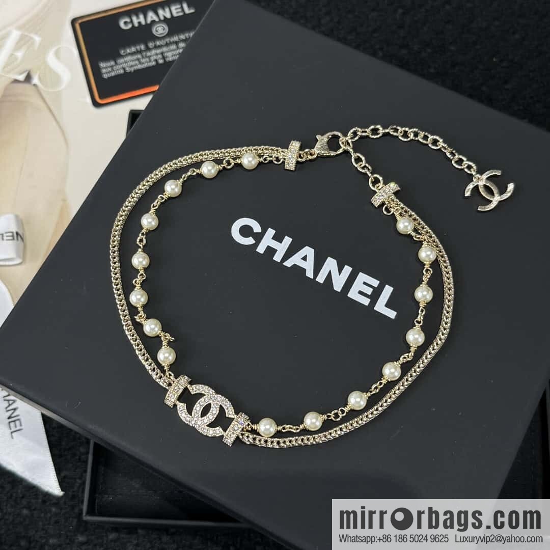 ❗️New ❗️☀️ New ☑️ Chanel Double C Double Pearl Necklace ☀️