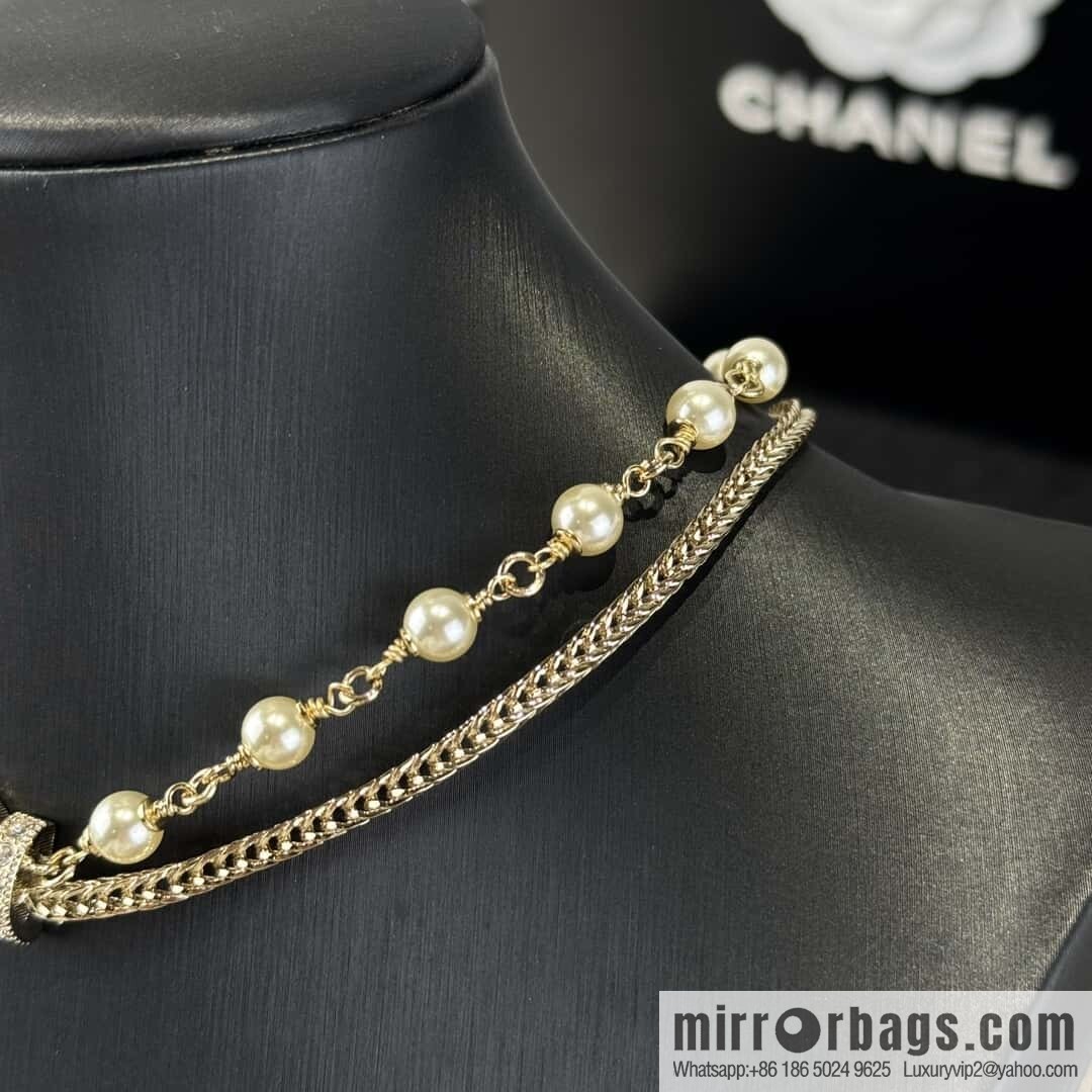 ❗️New ❗️☀️ New ☑️ Chanel Double C Double Pearl Necklace ☀️