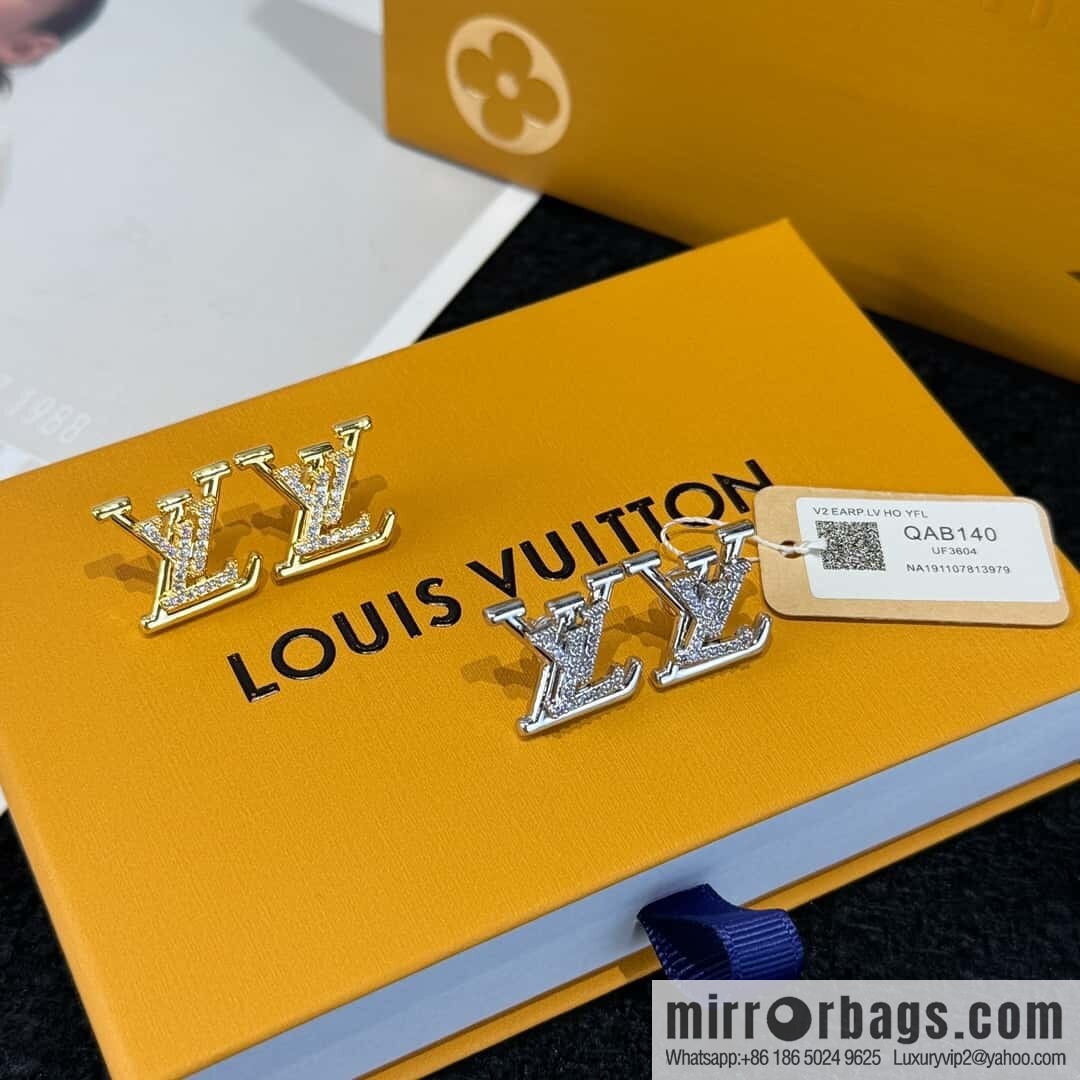 ❗️New ❗️ ☀ Louis Vuitton LV full diamond letter stud earrings ☀