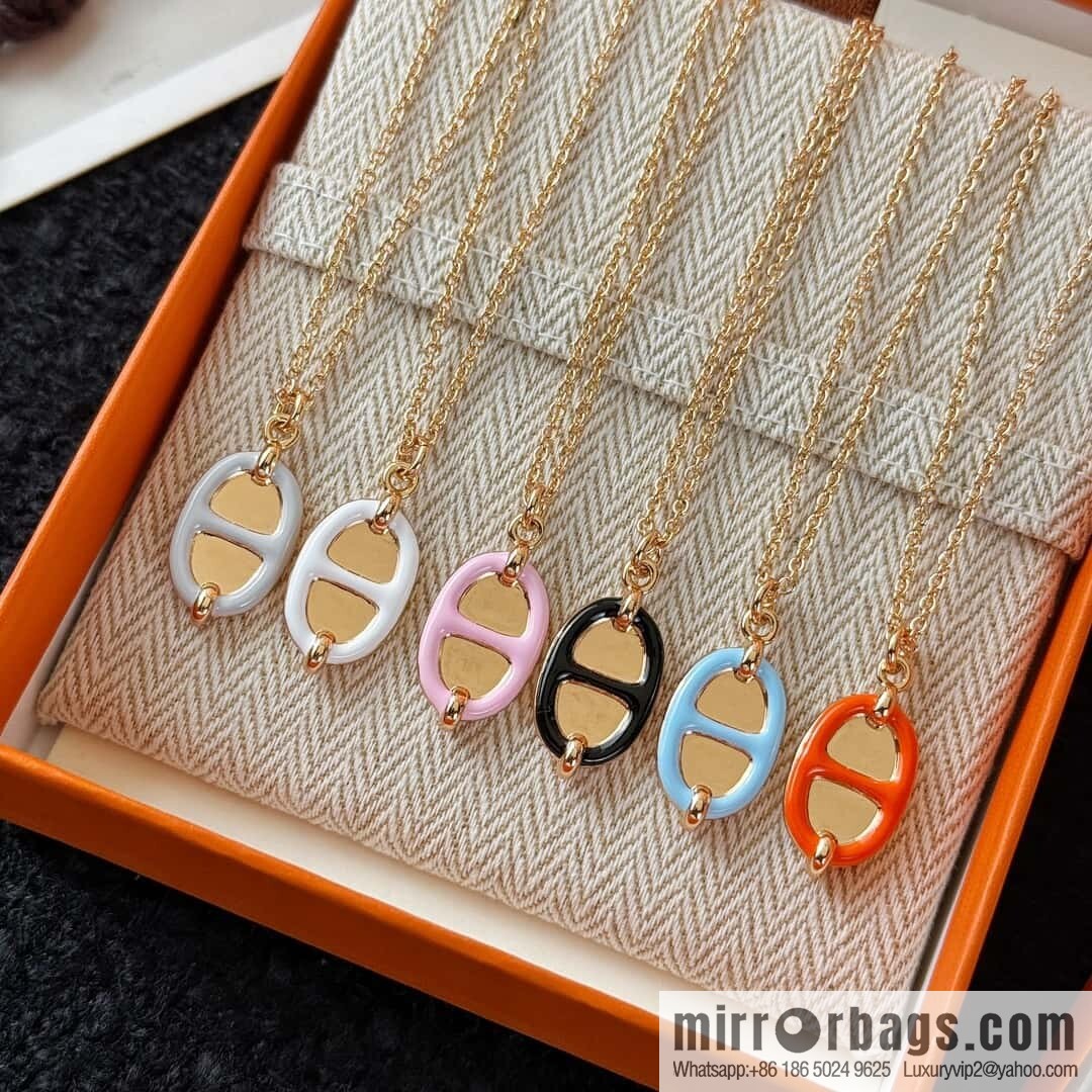 ❗️New ❗️ New ☑️ Hermès HERMES Pig Nose Mini Maillon Necklace