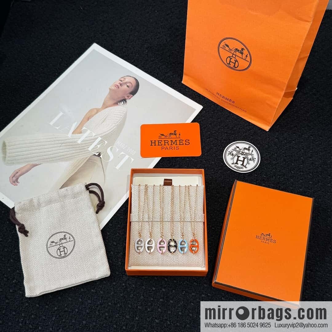❗️New ❗️ New ☑️ Hermès HERMES Pig Nose Mini Maillon Necklace