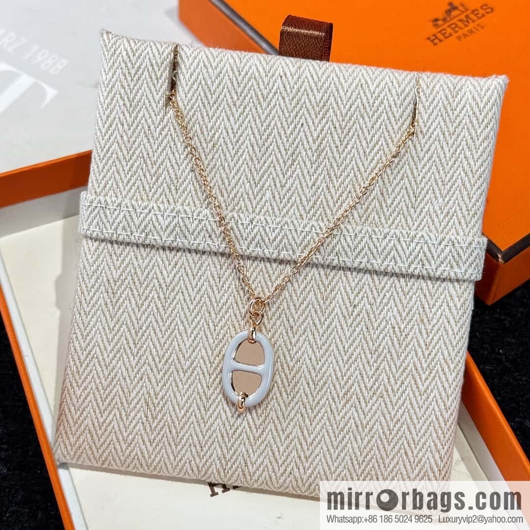 ❗️New ❗️ New ☑️ Hermès HERMES Pig Nose Mini Maillon Necklace