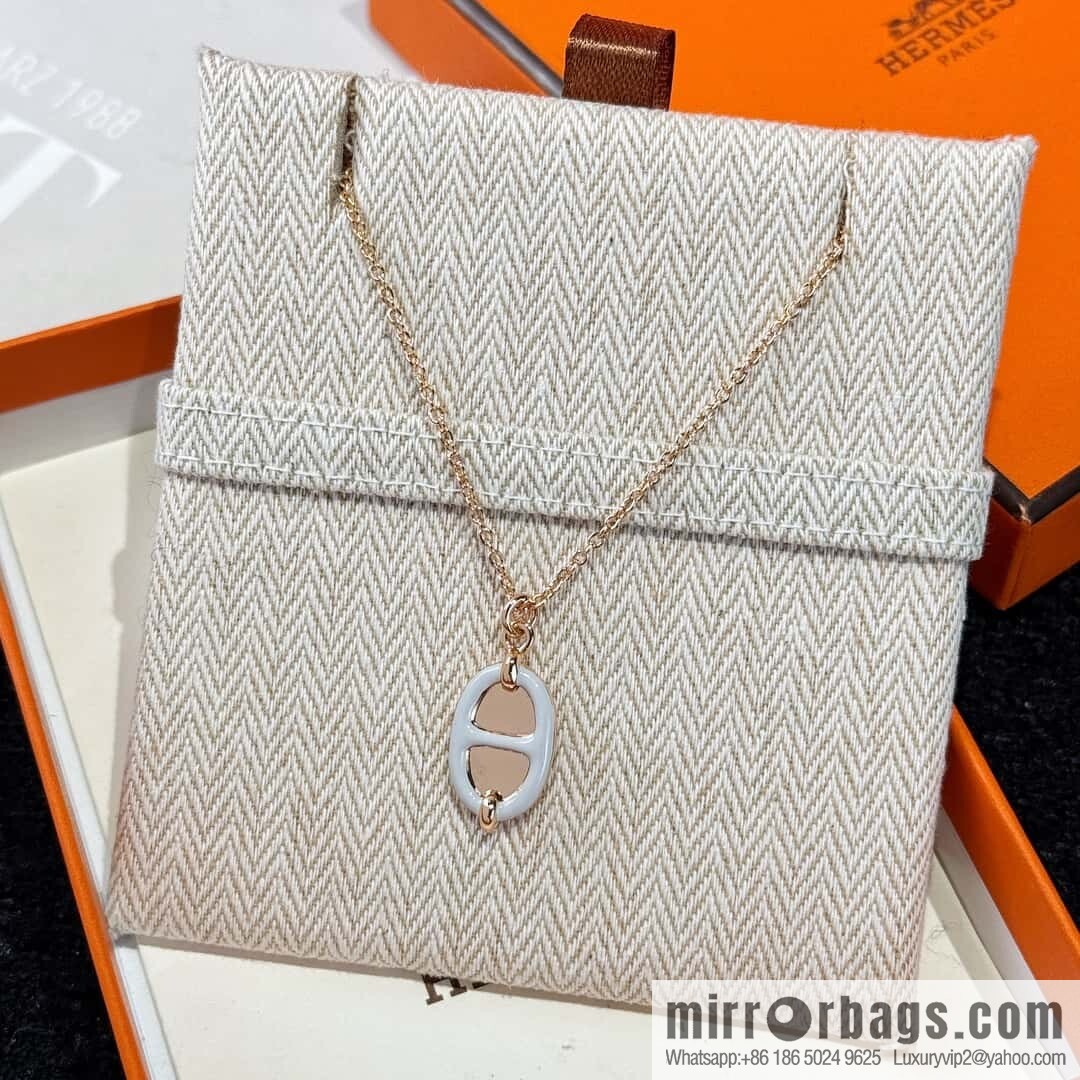 ❗️New ❗️ New ☑️ Hermès HERMES Pig Nose Mini Maillon Necklace