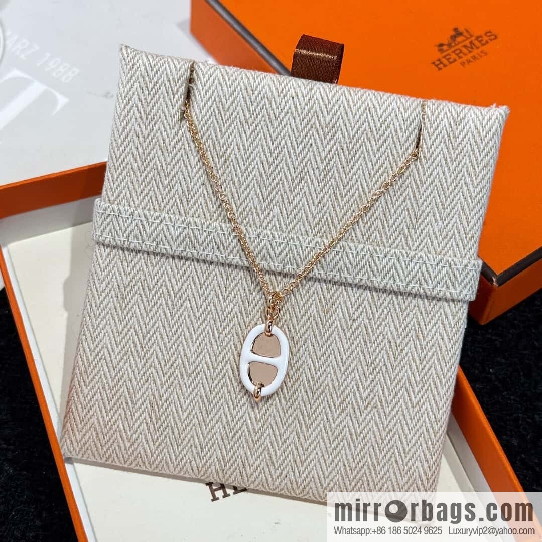 ❗️New ❗️ New ☑️ Hermès HERMES Pig Nose Mini Maillon Necklace