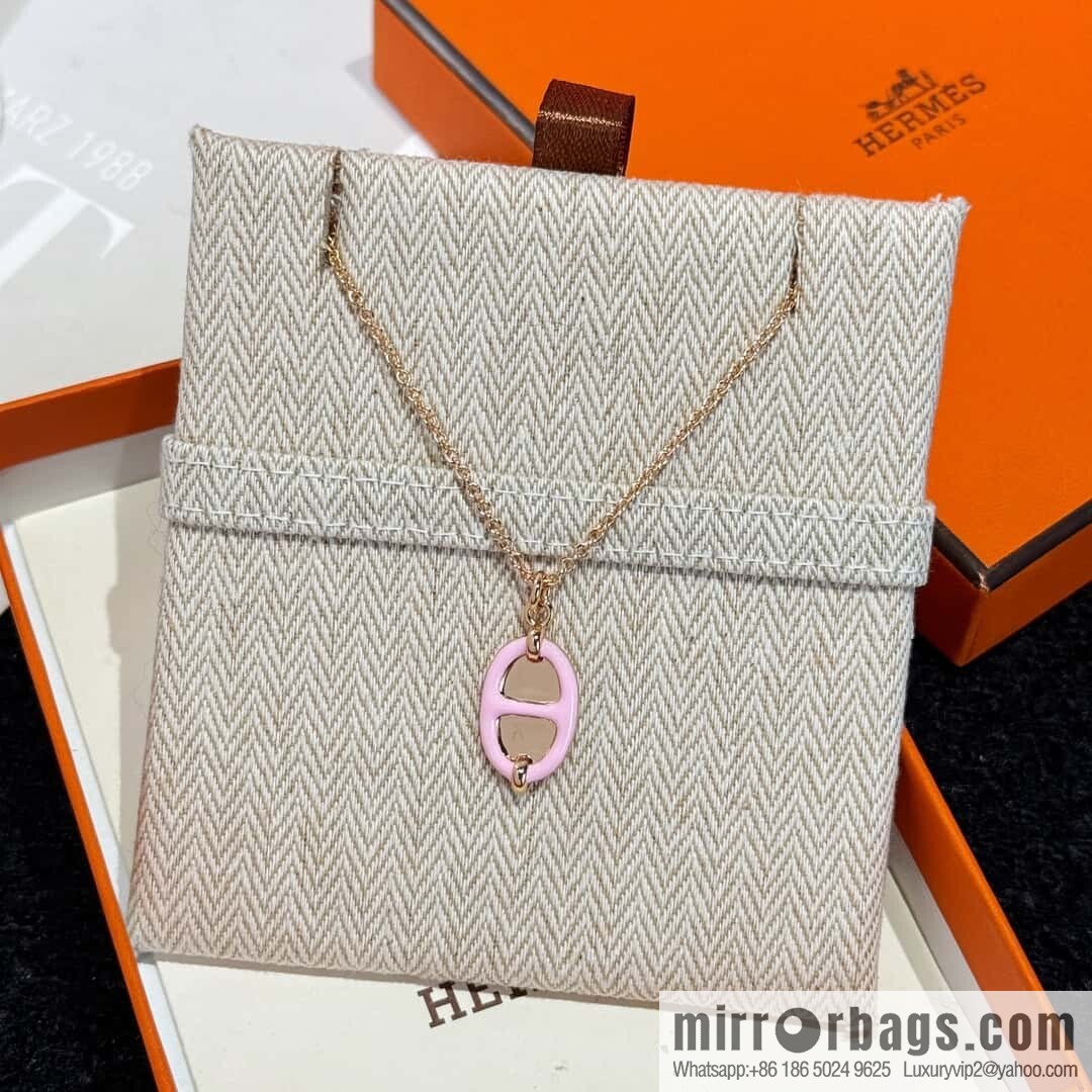 ❗️New ❗️ New ☑️ Hermès HERMES Pig Nose Mini Maillon Necklace