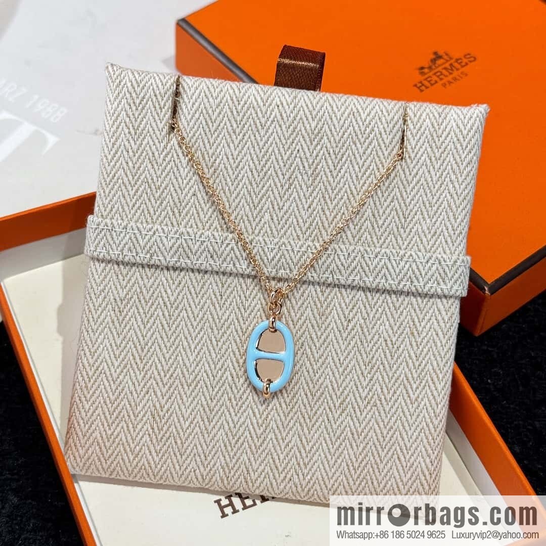❗️New ❗️ New ☑️ Hermès HERMES Pig Nose Mini Maillon Necklace
