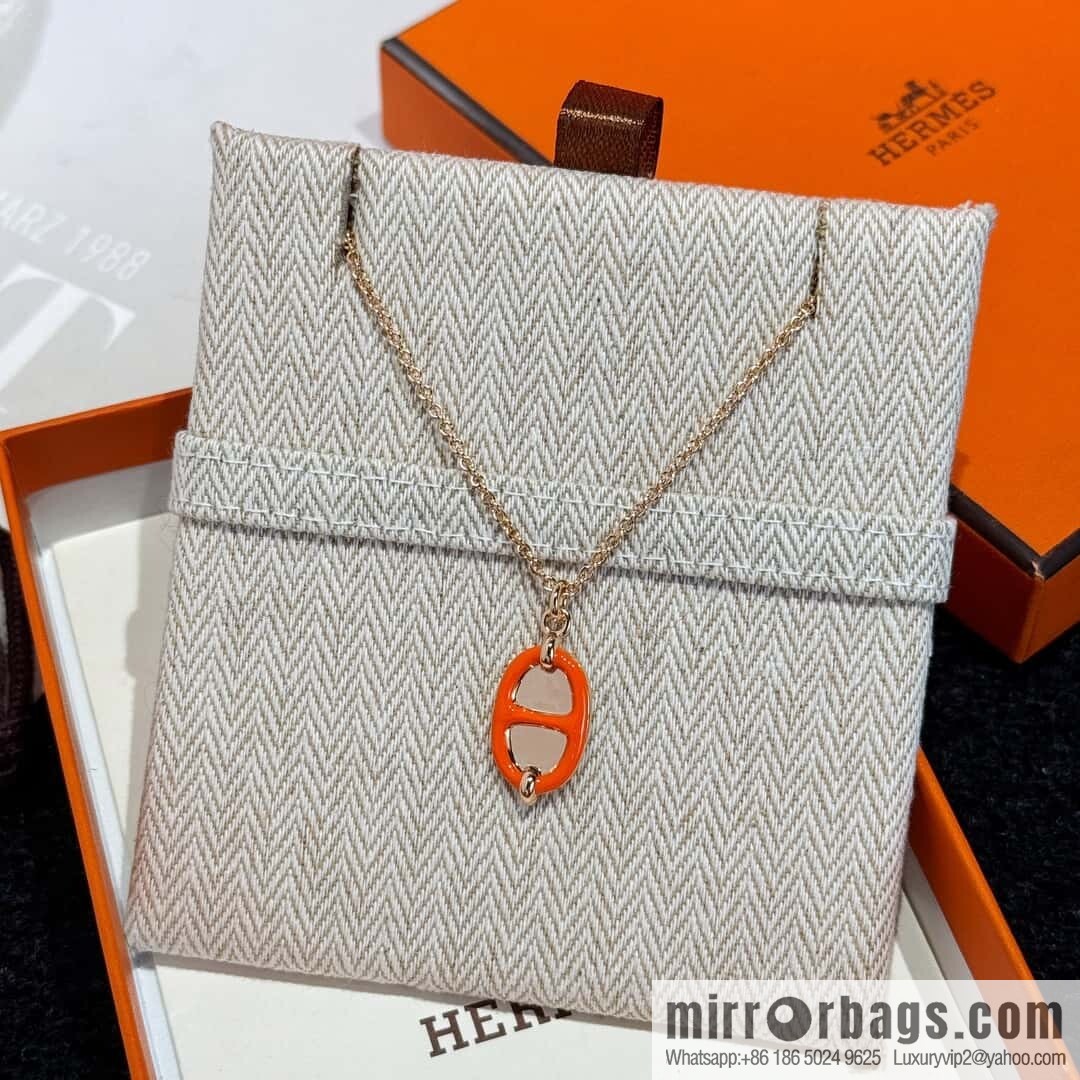 ❗️New ❗️ New ☑️ Hermès HERMES Pig Nose Mini Maillon Necklace