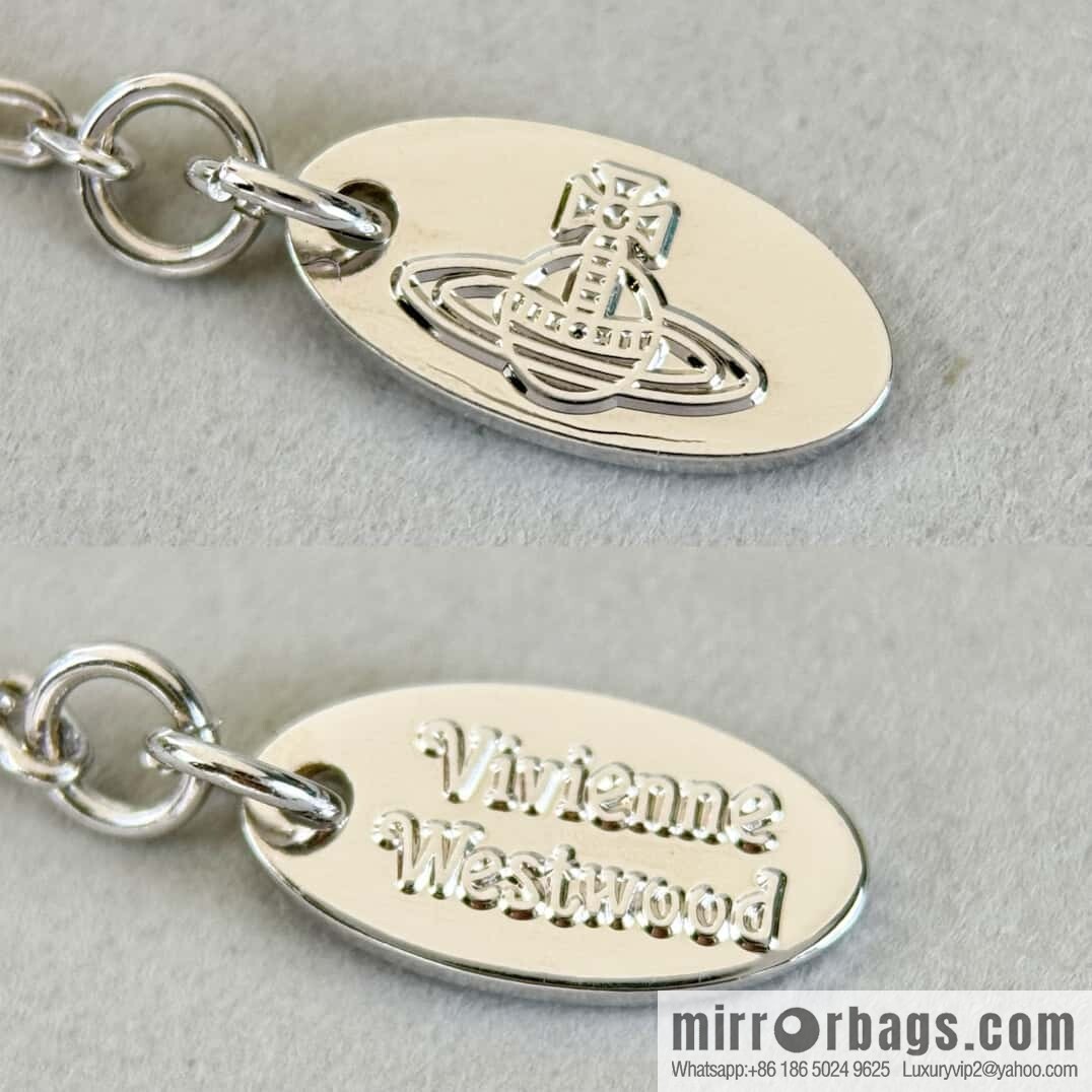 ❗️New ❗️ New ☑️ Vivienne Westwood Queen Mother Pin Full Diamond Saturn Pearl Necklace