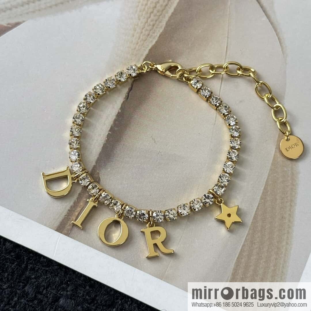 New ☑️ Dior tassel letter full diamond bracelet