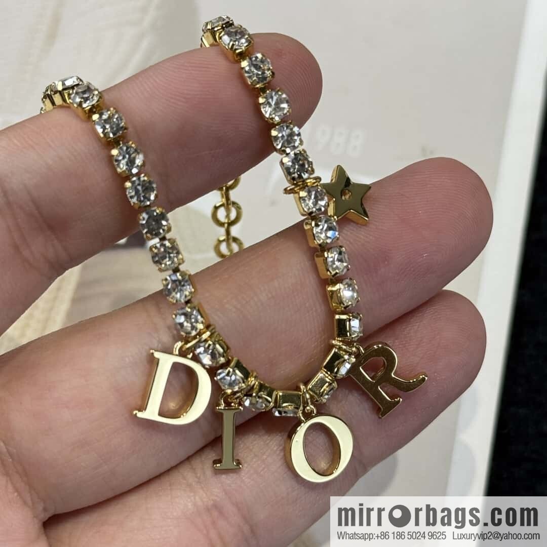 New ☑️ Dior tassel letter full diamond bracelet