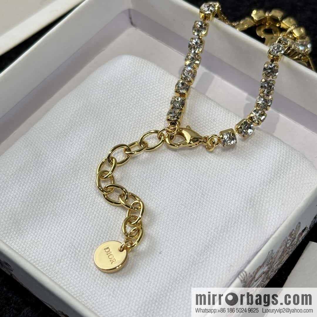 New ☑️ Dior tassel letter full diamond bracelet
