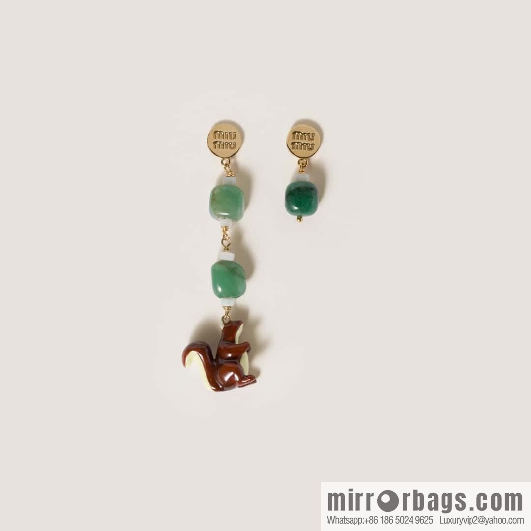 ❗️New ❗️ [Style] MIU MIU Squirrel Mushroom Stud Earrings