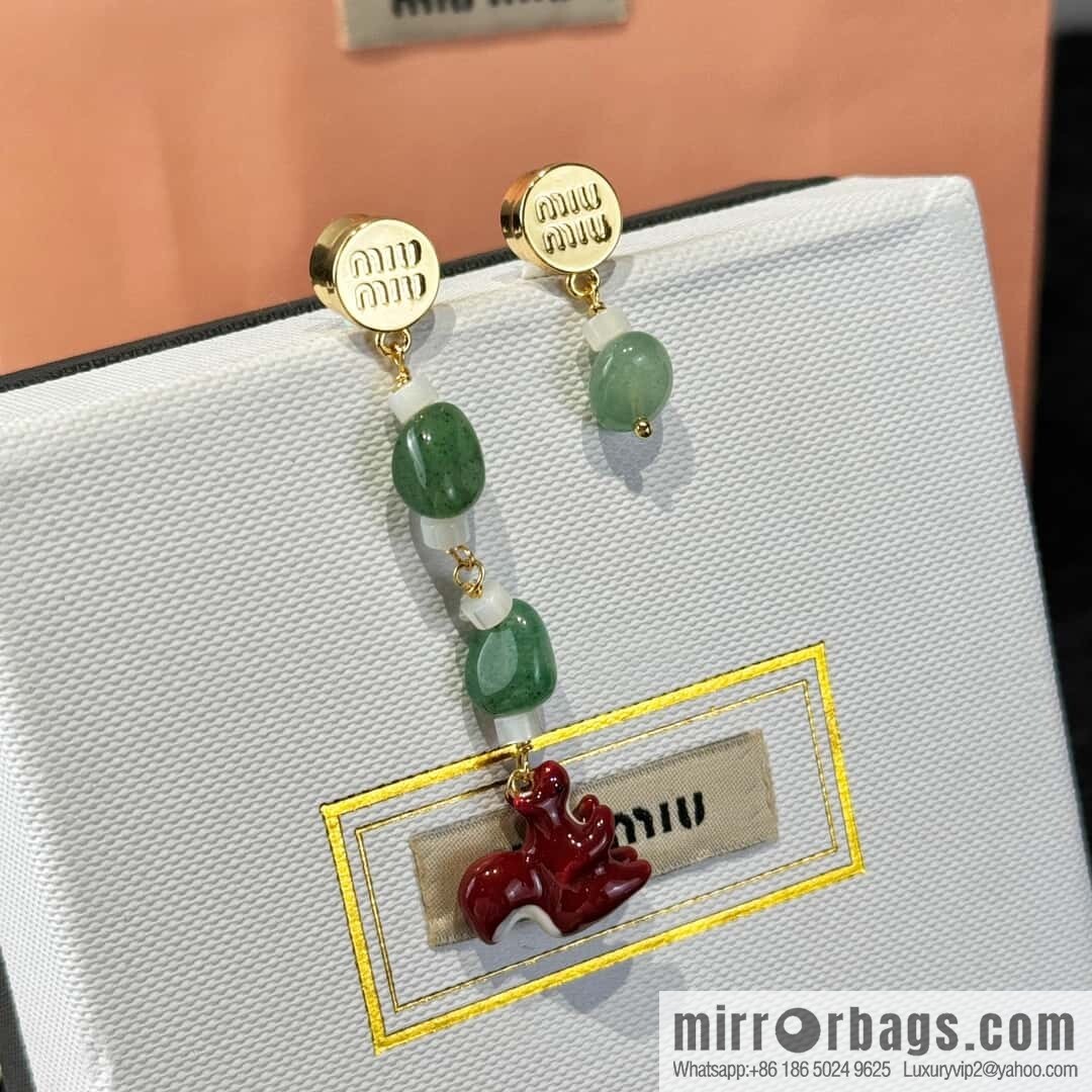 ❗️New ❗️ [Style] MIU MIU Squirrel Mushroom Stud Earrings