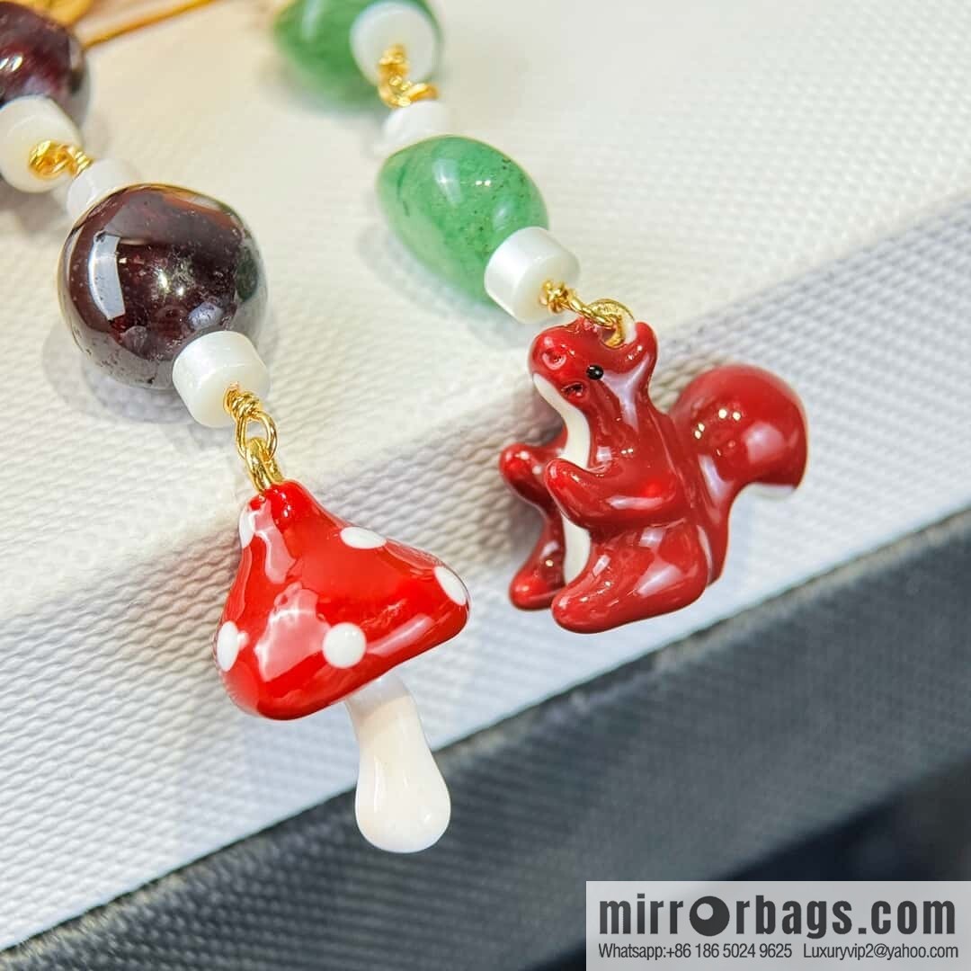 ❗️New ❗️ [Style] MIU MIU Squirrel Mushroom Stud Earrings