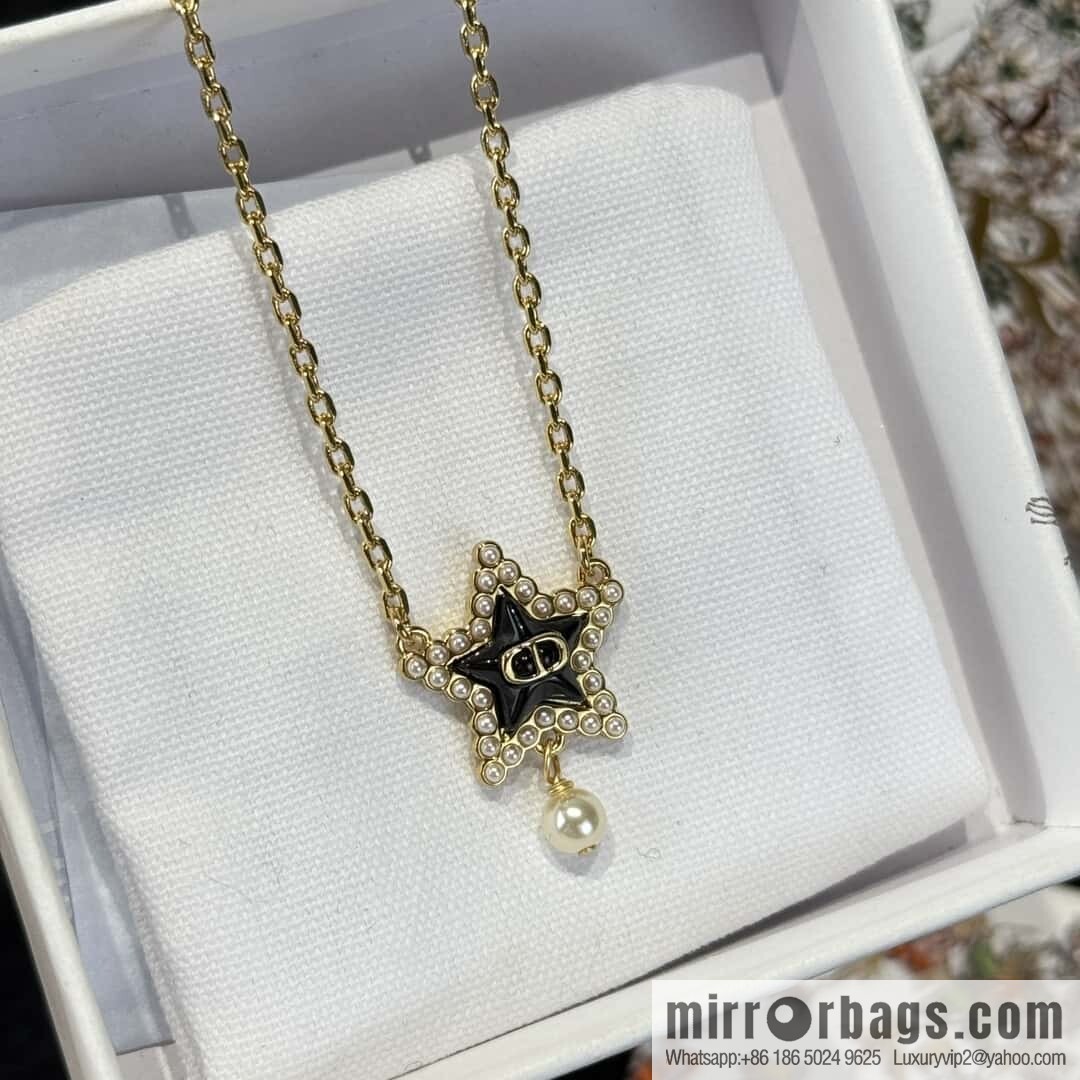❗️New ❗️ ☀️ New ☑️ Dior Pearl Pentagram ⭐ Necklace ☀️