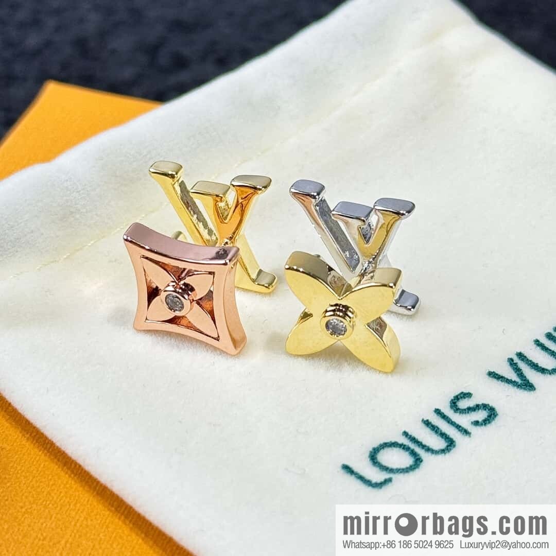 ❗️New ❗️ ☀ Original ☀ Louis Vuitton LV letter diamond stud earrings ☀