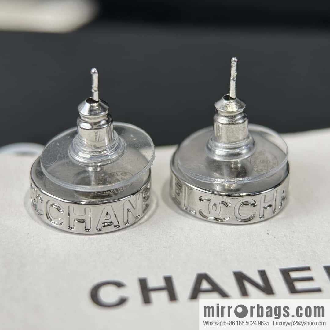 ❗️New ❗️ ☀️ new ☑️ Chanel double c round button stud earrings ☀️