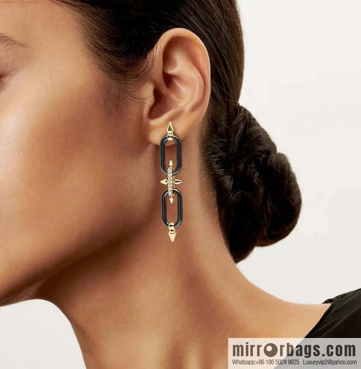 ❗️New ❗️ ☀️ Original ☀️ Tiffany & co Tiffany Titan Jewelry Tiffany Titan by Pharrell Williams Trident Gun Black Stud Earrings ☀️