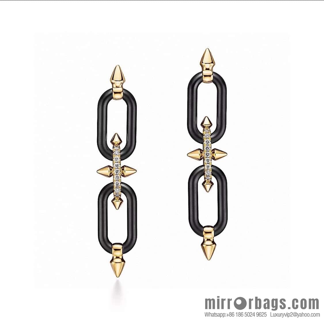❗️New ❗️ ☀️ Original ☀️ Tiffany & co Tiffany Titan Jewelry Tiffany Titan by Pharrell Williams Trident Gun Black Stud Earrings ☀️