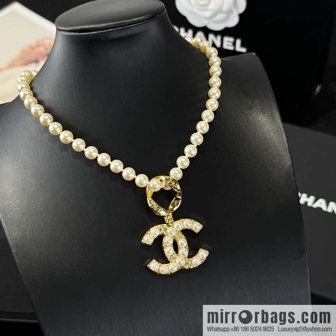 ❗️New ❗️☀️ New ☑️ Chanel Double C Pearl Necklace ☀️